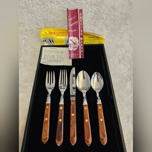 Vintage MCM Town & Country American Forge Cutlery - 5 Sets / 30 Pieces